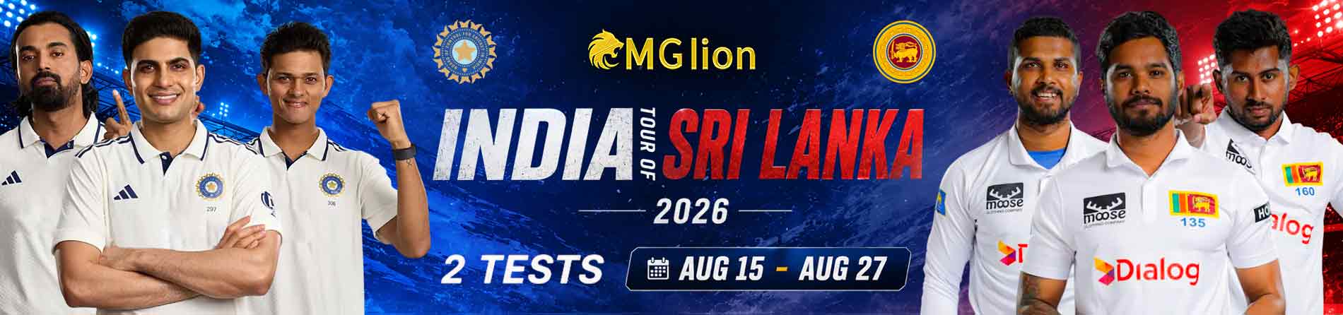 India tour of Sri Lanka 2026 cricket series on MGLION